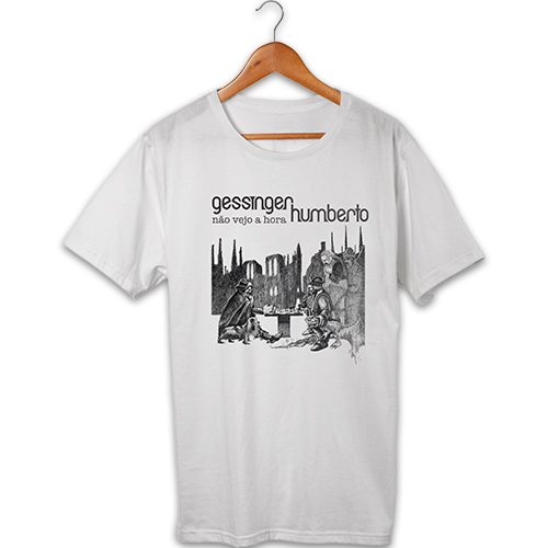 Camiseta Masculina Humberto Gessinger - Não Vejo a Hora de Jogar - Branca