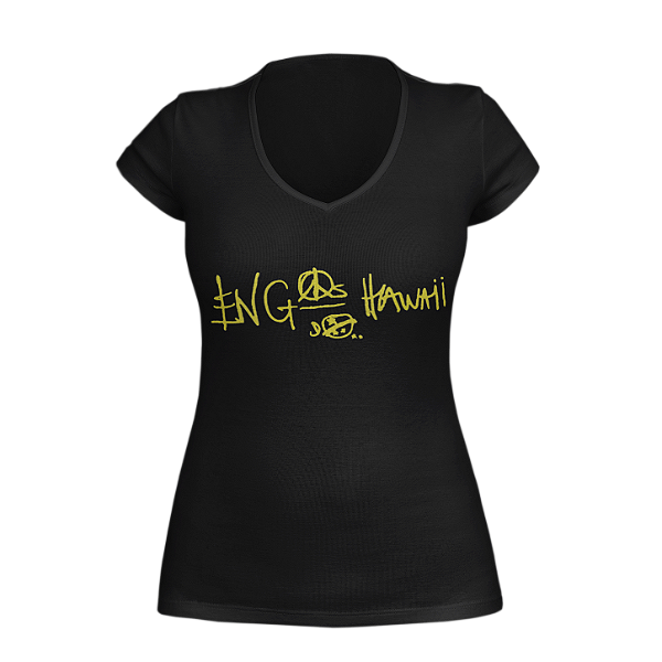 Camiseta Feminina - Engenheiros do Hawaii - Logo Amarelo