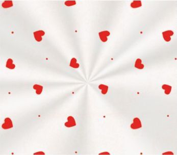 Saco Decorado Love Vermelho - 15x29cm - 100 unidades - Cromus - Rizzo