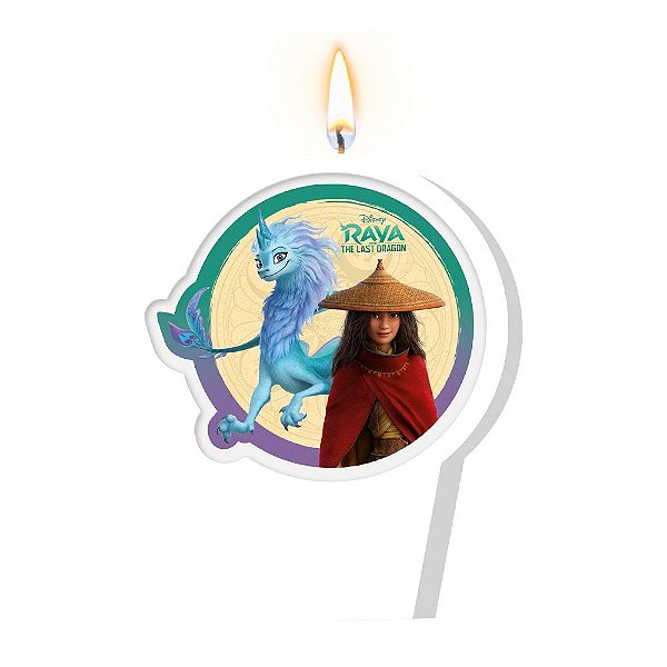 Vela Plana Adesiva Festa Raya e o Último Dragão - 01 unidade - Disney Original - Rizzo