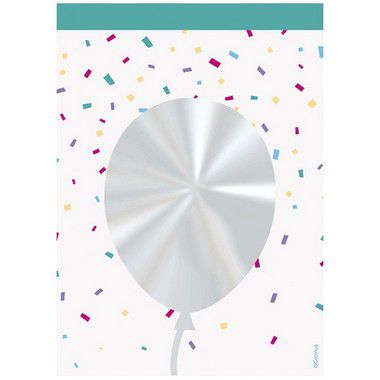 Saco Transparente Decorado - 11x19,5cm - Registrado Balão - 50 unidades - Cromus - Rizzo Embalagens