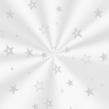 Saco Transparente Decorado - 15x29cm - Estrela Prata - 100 unidades - Cromus - Rizzo Embalagens