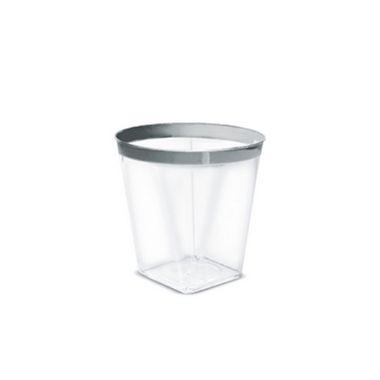 Mini Copo com borda Prateada- 10 unidades - 60 ml - Rizzo
