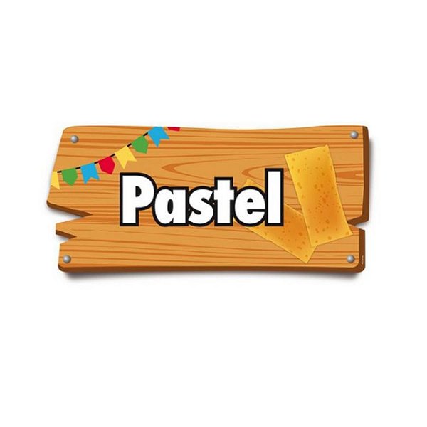 Placa de Sinalização Pastel Festa Junina - 01 unidade - Cromus - Rizzo