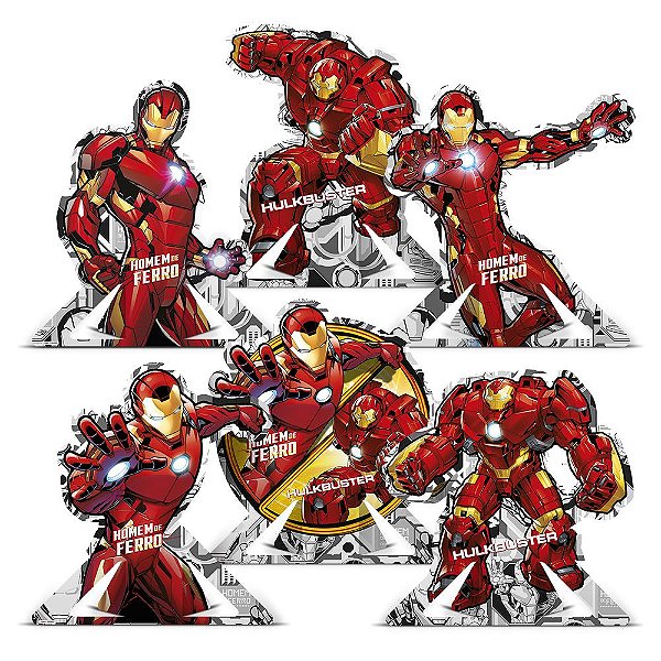 Decoração de Mesa Festa Homem de Ferro - 06 unidades - Regina - Rizzo