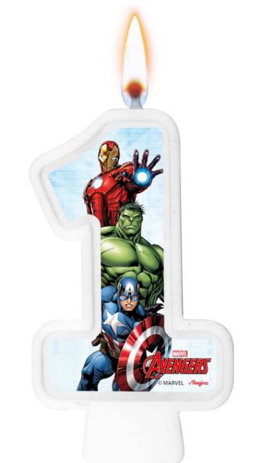Vela Numeral Festa Avengers Game Verse - Disney Original - Rizzo