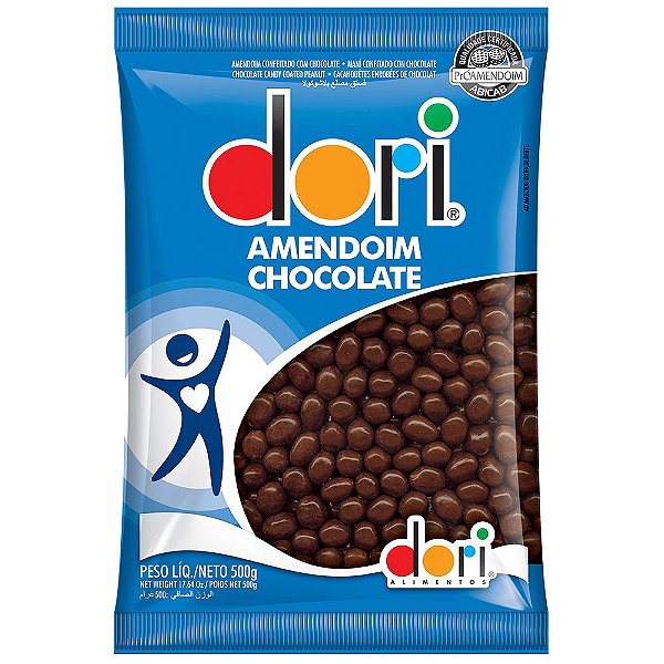 Amendoim Chocolate 500g - Dori Alimentos - Rizzo