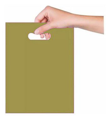 Sacola Sorriso 30x40 cm - Dourado - Magnatech