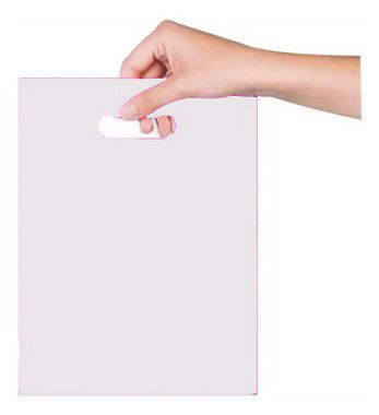 Sacola Sorriso 30x40 cm -Branca - Magnatech