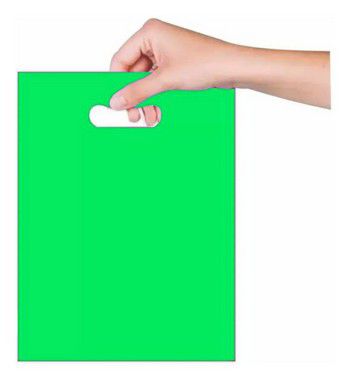 Sacola Sorriso 16x20 cm - Verde - Magnatech