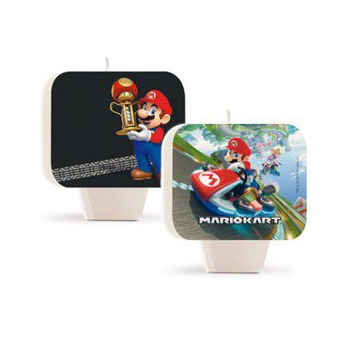 Vela Dupla Face Festa Mario Kart - Cromus - Rizzo Festas