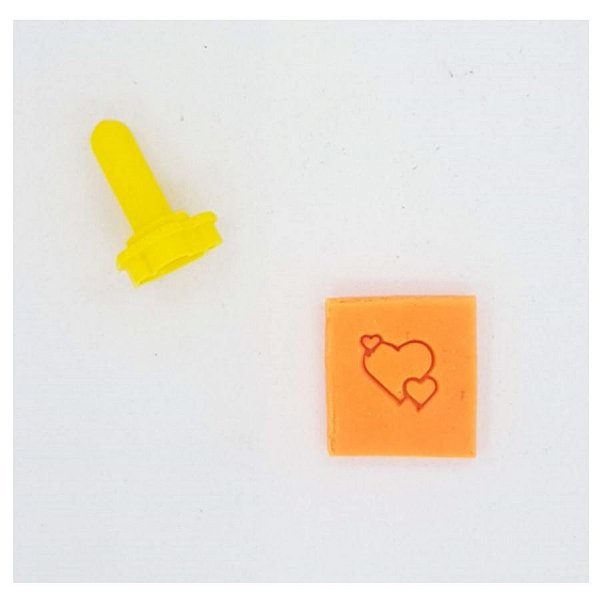 Carimbo Mini - Corações - Imprimire 3D - Rizzo Confeitaria