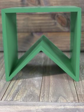 Suporte para Doces em Madeira Bandeirinha Rústico Verde - 20cm x 20cm - Rizzo