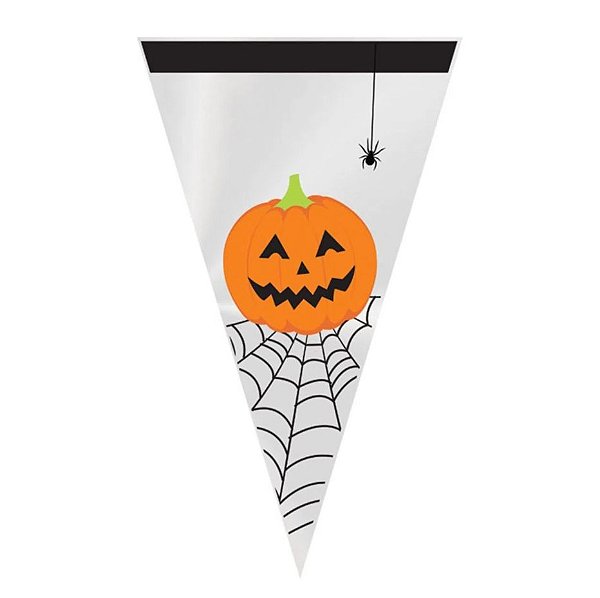 Cone Doces ou Travessuras - 17,5x29,5cm - Halloween - 50 unidades - Cromus - Rizzo