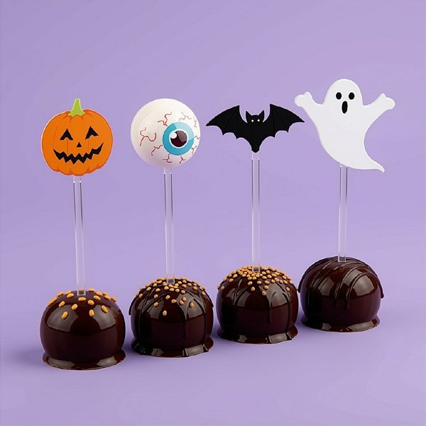 Pick Decorativo Halloween - Doces ou Travessuras - 12 unidades - Cromus - Rizzo
