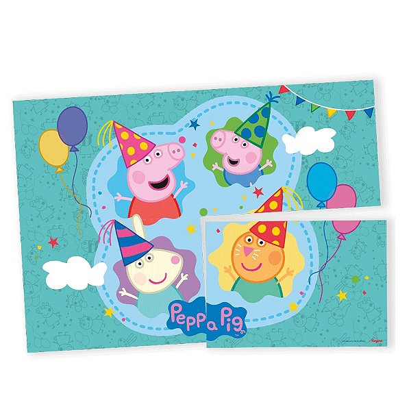 Painel Decorativo 126x88cm - Peppa Pig Clássica - 01unidade - Regina - Rizzo