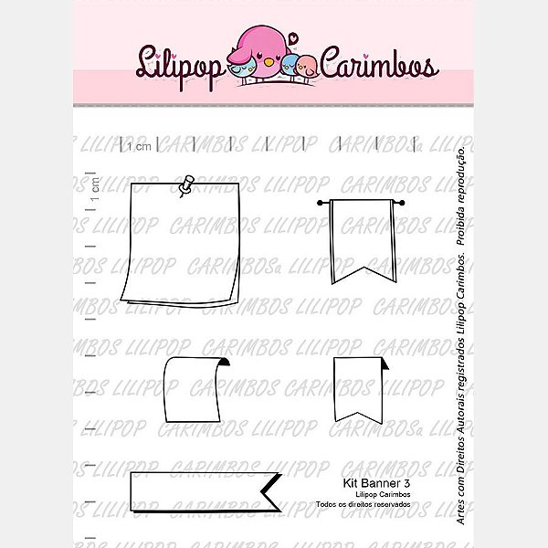 Carimbo Banner 3 Cod 31000023 - 01 Unidade - Lilipop Carimbos - Rizzo