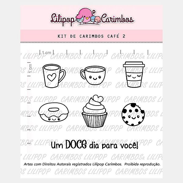 Carimbo Cafe 2 Cod 31000030 - 01 Unidade - Lilipop Carimbos - Rizzo