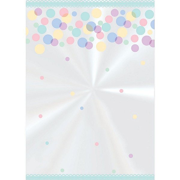 Saco Transparente Decorado Petit Colors - 10x14cm - 50 unidades - Cromus - Rizzo