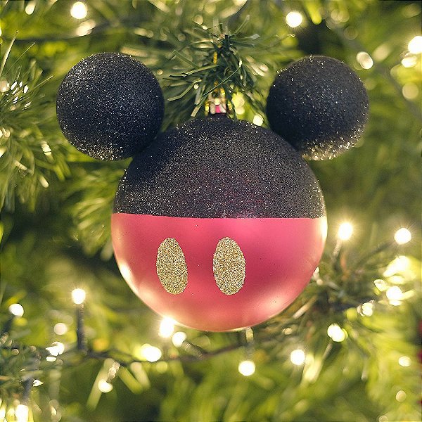 Kit Bolas Mickey 10cm - 02 unidades Natal Disney - Cromus - Rizzo Confeitaria