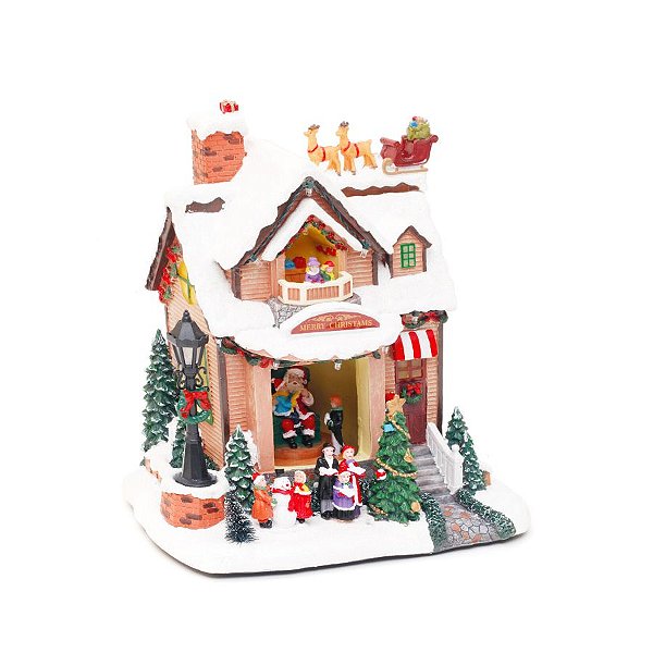 Cenário Natalino - Casa Papai Noel - Som, Luz e Movimento - 01 unidade - Cromus Natal - Rizzo - Loja de Confeitaria | Rizzo Confeitaria Cenário Natalino - Casa Papai Noel - Som, Luz e Movimento - 01 unidade - Cromus Natal - Rizzo - Loja de Confeitaria | Rizzo Confeitaria