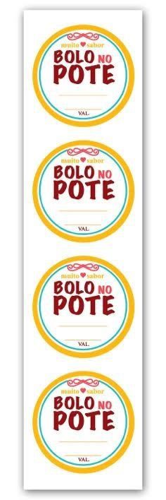 Etiqueta Adesiva Bolo no Pote Cod. 4700 c/ 20 un. Miss Embalagens Rizzo
