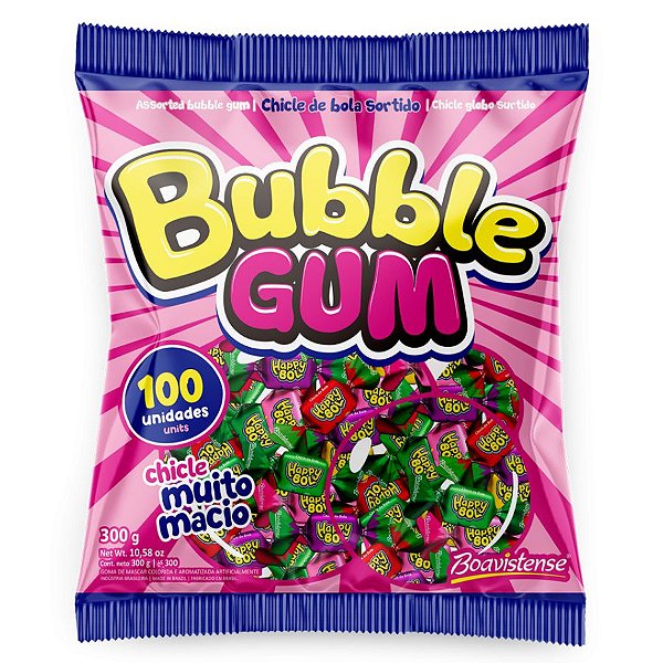 Chicle Bubble Gum Sortido - 01 Unidade - Florestal - Rizzo