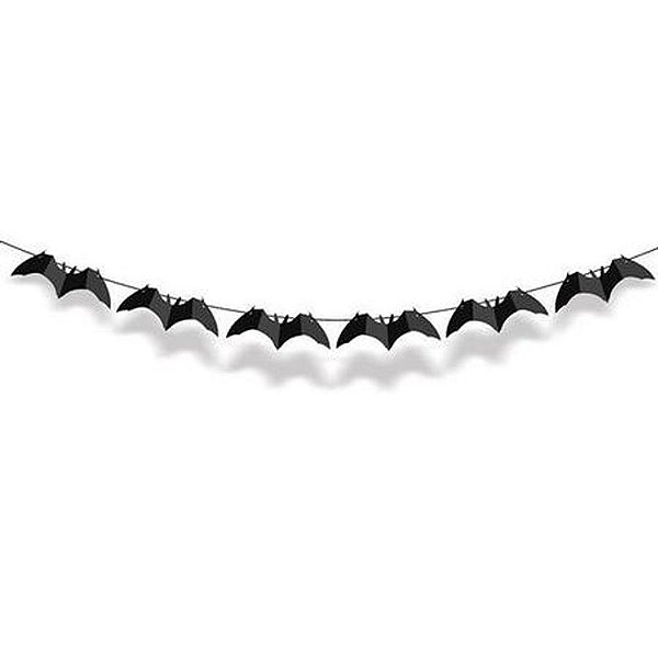 Faixa Decorativa Morcego Preta Halloween 1 Unidades - Cromus - Rizzo