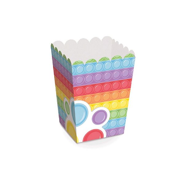 Caixa para Pipoca Festa Fidget Toys - 10 unidades - Cromus - Rizzo
