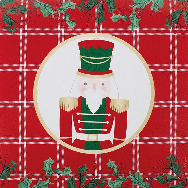 Guardanapo de Papel Soldadinho de Chumbo Xadrez 32,5cm - 20 unidades - Cromus Natal - Rizzo