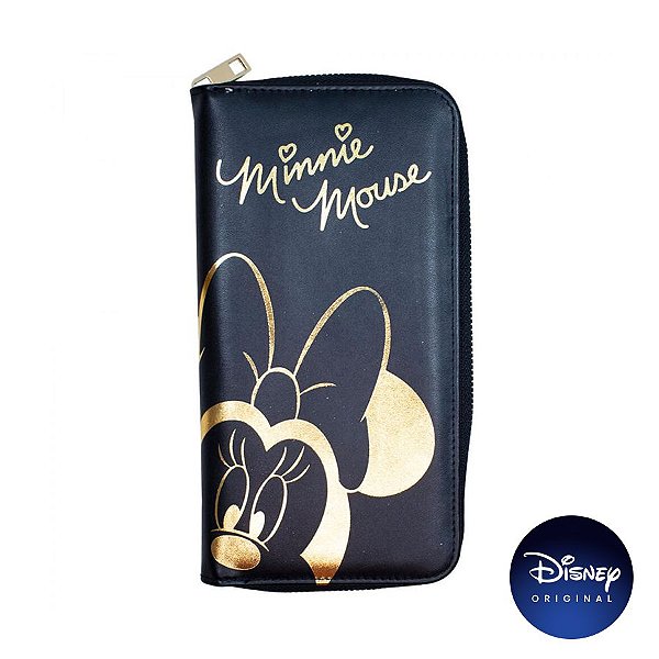 Carteira Preta de Mão Minnie Mouse G - Disney Original - 1 Un - Rizzo