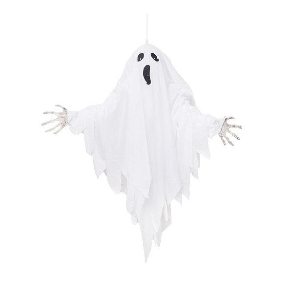Fantasma Branco 50x10x60cm Halloween - 01 Unidade - Cromus - Rizzo