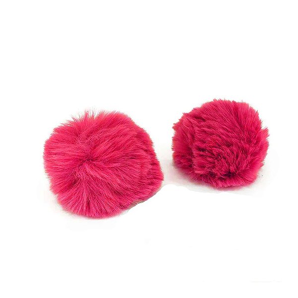 Pompom Pelo Decorativo Pink - Nº7 - 2 Un - Artegift - Rizzo