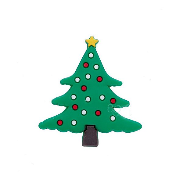 Aplique Árvore Natal Silicone - 3,5cm - 4 Un - Artegift - Rizzo