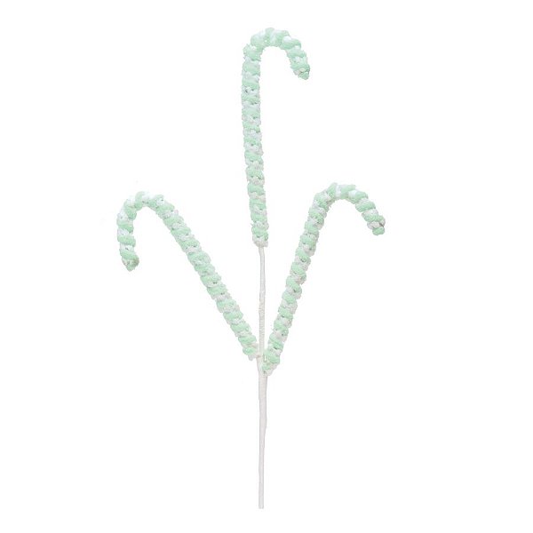 Pick 3 Canes Bengalinha Pelúcia Trend Rainbow - Verde Candy - 01 unidade - Cromus Natal - Rizzo Confeitaria