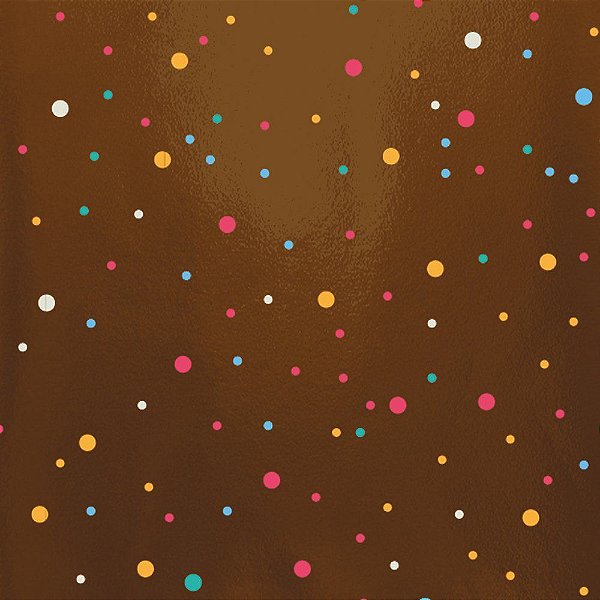 Embalagem Laminada para Bolo 20x22cm - Colors Marrom - 50 Unidades - Cromus - Rizzo