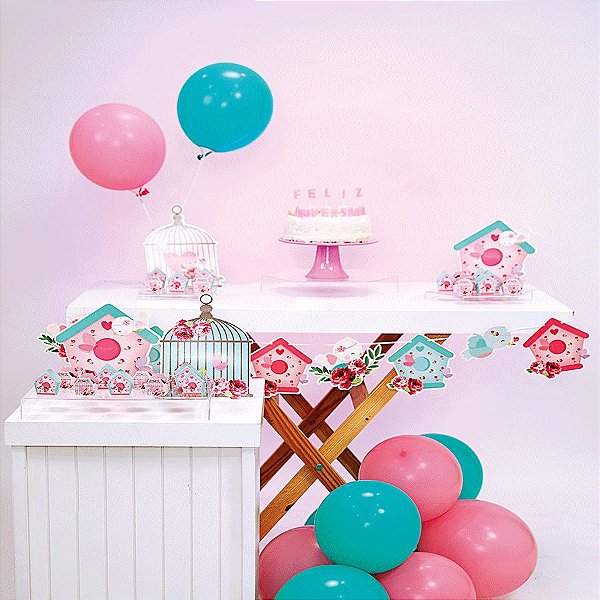 Kit Festa Fácil Festa Jardim Encantado Pequena - 40pçs - 01 Unidade - Cromus - Rizzo