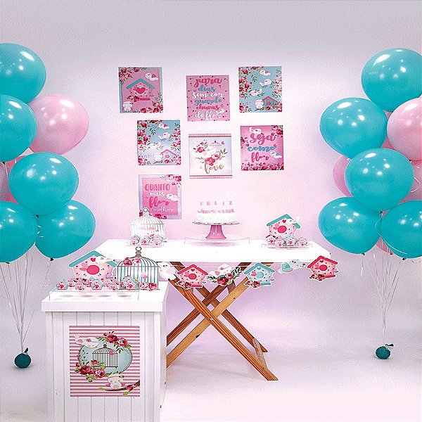 Kit Festa Fácil Festa Jardim Encantado Grande - 58pçs - 01 Unidade - Cromus - Rizzo