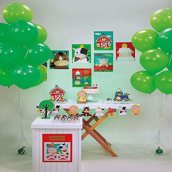 Kit Festa Fácil Festa Fazendinha Grande - 58pçs - 01 Unidade - Cromus - Rizzo