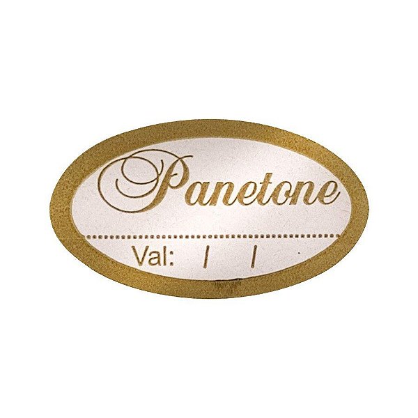 Etiqueta Adesiva - PANETONE validade - com 100 un. Rizzo