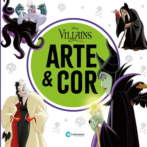 Livro Arte E Cor Disney Viloes - 01 Unidade - Culturama - Rizzo