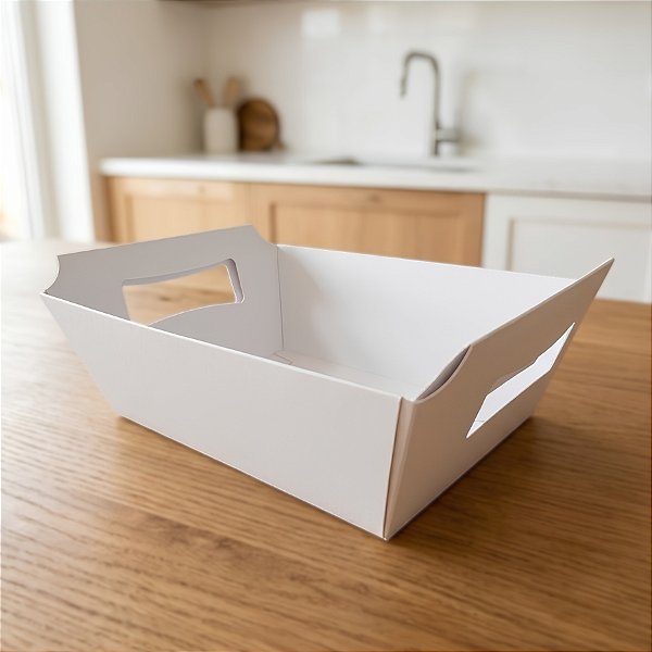 Cesta de Papel P 9,5x14x5cm - Branco - 10 Unidades - ASSK - Rizzo