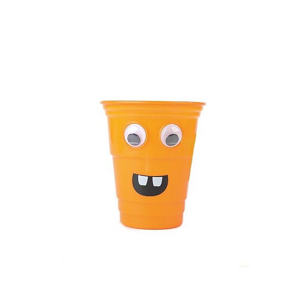 Copo Happy Halloween - Laranja - Cromus - Rizzo Confeitaria
