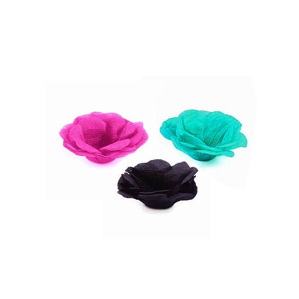 Forminha Flor - Pap Mono - Pink Tiffany Preto - 50 UN - MaxiFormas - Rizzo