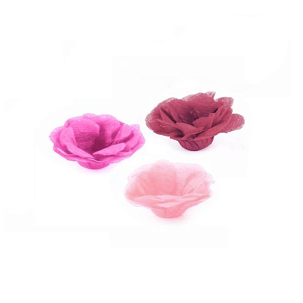 Forminha Flor - Tons - Rosa - 50 UN - MaxiFormas - Rizzo