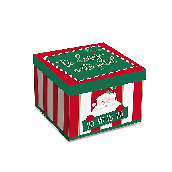 Caixa Surpresa para Brigadeiros - Feliz Natal - 9 Doces - 1 UN - Cromus Natal - Rizzo