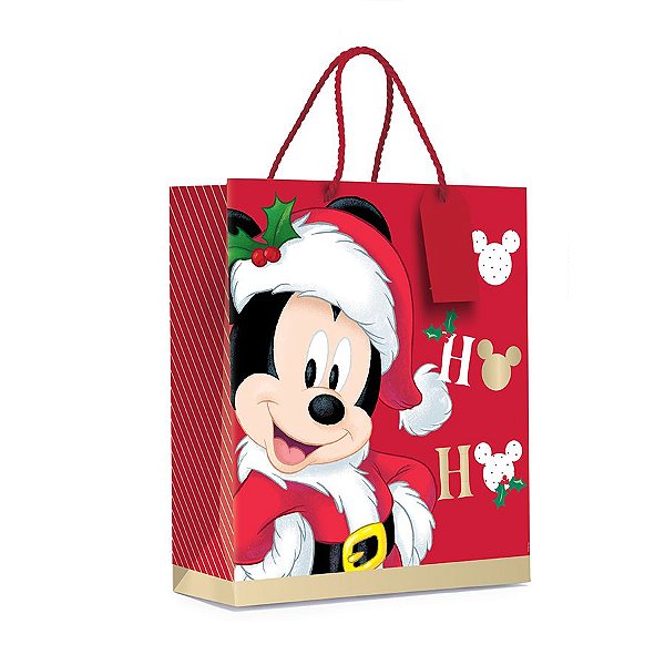 Sacola Premium - Natal Mágico - Mickey - 1 UN - Cromus - Rizzo