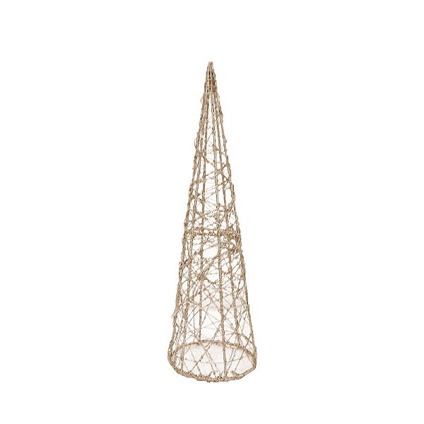 Cone Decorativo Trabalhado Prata - 01 Unidade - Cromus - Rizzo