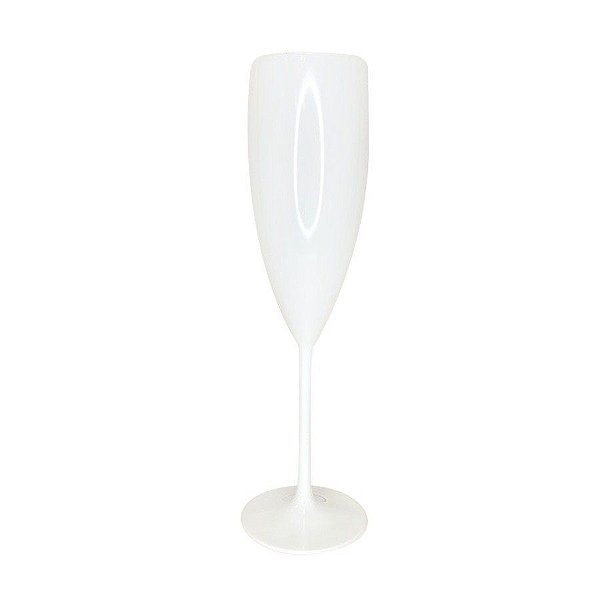 Taça Champagne Sólida Branca - 01 Unidade - Rizzo