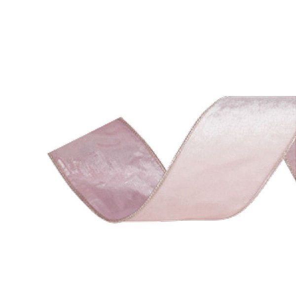 Fita Decorativa Natal Veludo Rosa 6,3cmx9,14m - 1 Unidade - Cromus - Rizzo